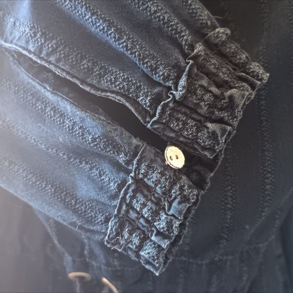 XS Rag & Bone Jean 'Drew' NWT Off The Shoulder Blue Chambray Shift Dress Denim - Picture 5 of 6